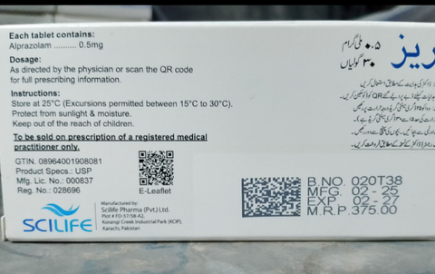Praz 0.5mg Tablet